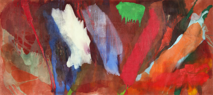 Gottfried Mairwöger, Ohne Titel, Öl auf Leinen, 150 x 335 cm - verfügbar