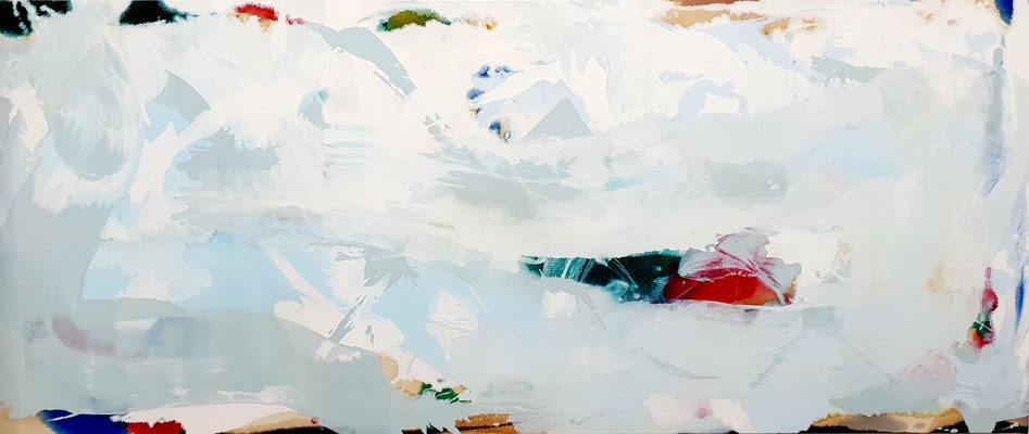 Gottfried Mairwöger, Ohne Titel, Öl auf Leinen, ca. 105 x 260 cm - verfügbar
