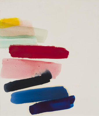 Gottfried Mairwöger, Ohne Titel, Öl und Aquarell auf Papier, 58,5 x 49 cm - Privatsammlung Schweiz