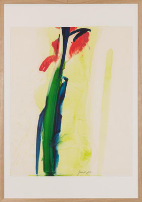 Gottfried Mairwöger, Gladiole II, 1973, Öl auf Papier, 75 x 62,5 cm - verfügbar