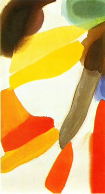 Gottfried Mairwöger, Tragwein I, 1976, Öl auf Leinen, 118 x 63,5 cm - Privatsammlung