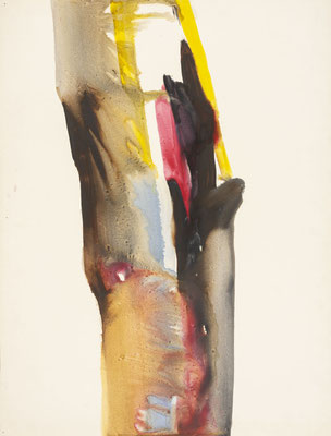 Gottfried Mairwöger, Ohne Titel (Baum Rechberg), Öl auf Papier, 88 x 62,5 cm - Privatsammlung