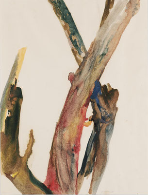 Gottfried Mairwöger, Ohne Titel, 1975, Aquarell auf Papier, 63,5 x 49 cm - Sammlung Leopold II, Leopold Museum Wien
