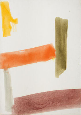 Gottfried Mairwöger, Limmerick, 1978, Öl auf Papier, 88 x 62 cm - Privatsammlung