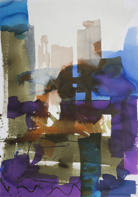 Gottfried Mairwöger, Ohne Titel, Aquarell auf Papier, 100 x 70 cm - verfügbar