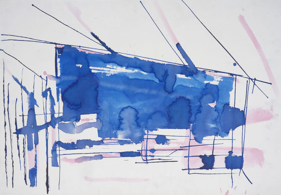 Gottfried Mairwöger, Ohne Titel, Aquarell auf Papier, 70 x 100 cm - verfügbar