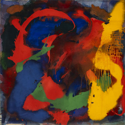 Gottfried Mairwöger, Ohne Titel, Öl auf Leinen, 100 x 100 cm - Privatsammlung