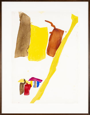 Gottfried Mairwöger, Alleebäume Murau, 1976, Öl auf Papier, 88 x 62,5 cm - verfügbar