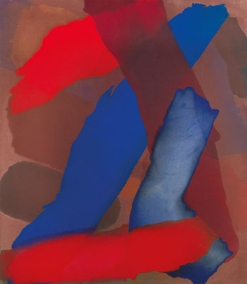 Gottfried Mairwöger, Ornis, 1983, Öl auf Leinen, 171 x 140,5 cm, Privatsammlung