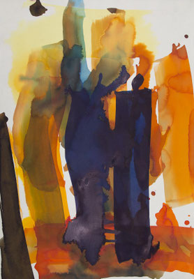 Gottfried Mairwöger, Ohne Titel, Aquarell auf Papier, 72,5 x 50 cm - verfügbar