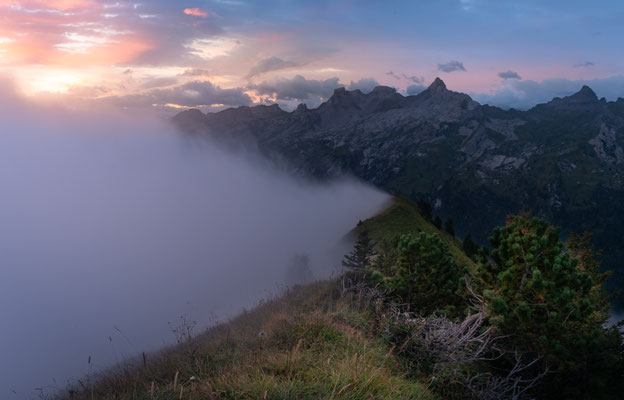 aussicht in die glarner alpen vom chalberstöckli