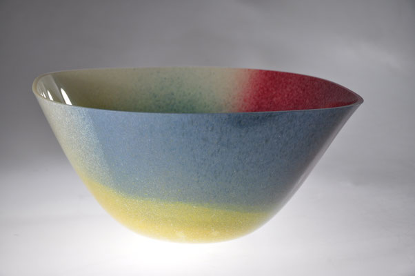 Camille Jacobs, Fusing, Slumping, Schweiz, Schale, Obejkt, Studioglas, Farbe