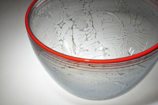 Rolf Brühlmann, Glasschale, Hotglass, Studioglas, blownaway