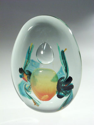 Robert Pierini, Vase, Flakon, Biot, verre soufflé, Studioglas, hotglass, blownglass, Kunsthandwerk, handmade