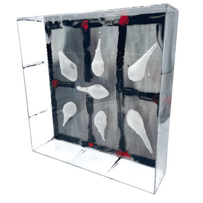 Uta Majmudar, Glasschmuck, Studioglas, Glaskunst, GKV, Haan, Glasdose, Schale, Teller, Glasstäbe, Fusing