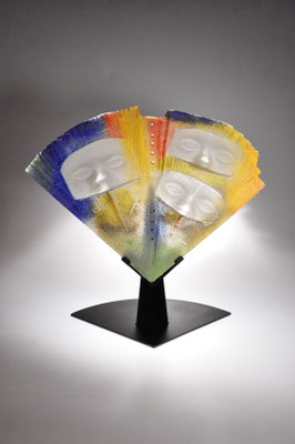 Susanne & Ulrich Precht, Studioglas, geblasenes Glas, Sandguss, Lauscha, Thüringer Wald, Burg Giebichenstein, Kunsthandwerk, Glaskunst