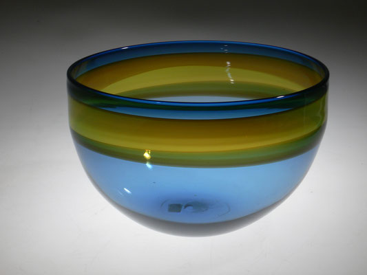 Eric Lindgren, Studioglas, geblasenes Glas, Kelche, Becher, Vase, Graal, Frankreich, verre soufflé