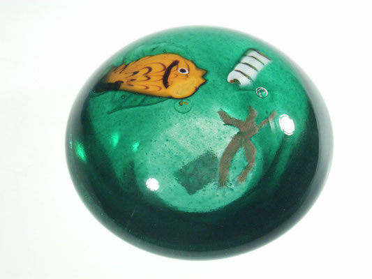 Lubomir Hora, Studioglas, Vase, Gefäß, Sandstrahl, Figur, München