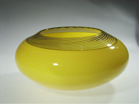 Michael Kramer, Studioglas, Hotglass, Incalmo, Teller, Schale, Opalglas, Schweiz, Mexico, blownaway