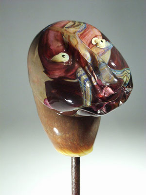 Jean-Pierre Seurat, Studioglas, Glaskunst, Skulptur, verre soufflé, belleville, figur