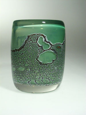 Hartmut Bechmann, Studioglas, Glaskunst, Thüringer Wald, Hotglass, Vase, Topfobjekte