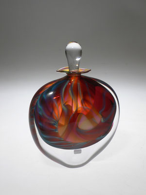 Peter Layton, London Glassblowing, Studioglas, blownaway, Vase, Flakon, hotglass, Glaskunst, handmade
