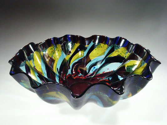 Winston Doull, Fusing, Schale, Teller, Studioglas, Glaskunst, handmade