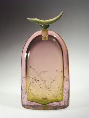 Yves Braun, Flakon, Studioglas, glassart, l´art du verre, skulpturen