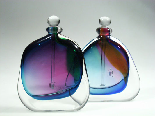 Chris Comins, Flakon, perfumebottle, studioglass