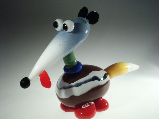 Elisabeth Decobert, glaskunst, Comic, Cartoon, geblasenes Glas, Studioglas, Glassart
