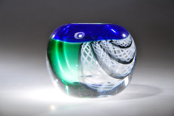 Hubert Hödl, Studioglas, Alte Kirche, Lohberg, Glaskunst, Vase, Fadenglas, Bayerischer Wald