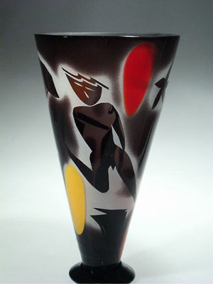 Hartmut Müller, Studioglas, Fusing, Sandstrahl, Figur, dermitdemglastanz, Hamburg, Glaskunst, blownaway