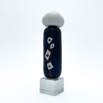 Finn Lynggaard, Studioglas, Glaskunst, abstrakt, Figut, Ebeltoft, Glasmuseum, Glaskunst