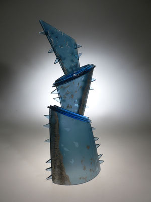 Klaus Hilsbecher, Fusing, Skulptur, Glaskunst, Studioglas