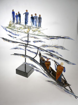 Hermann Ritterswürden, Studioglas, Glasbilder Lampenglas, Drahtobjekte, Installationen, Zwiesel, Bayerischer Wald, flamework