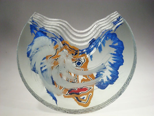 Pavel Molnar, Studioglas, Lampenglas, Sandguss, Vase, Kelch, Oxyde, Hamburg, Glaskunst, Kunsthandwerk