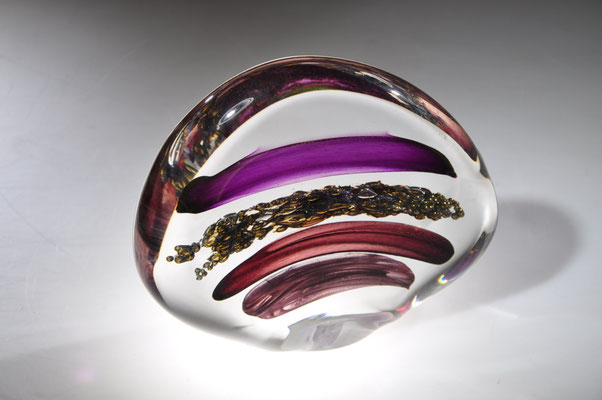 Antoine Pierini, verre soufflé, sculpture, Biot, Studioglas, glassart, Flacon, pressepapiers, paperweight, blownaway