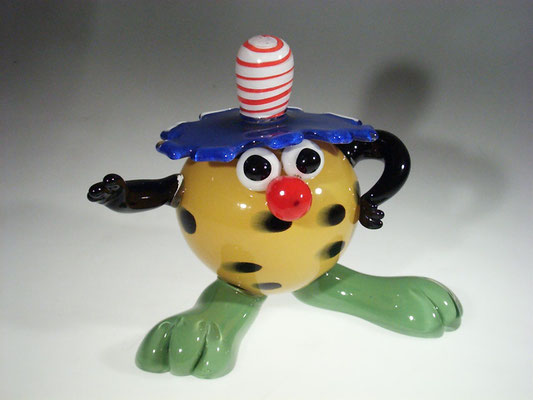 Elisabeth Decobert, glaskunst, Comic, Cartoon, geblasenes Glas, Studioglas, Glassart