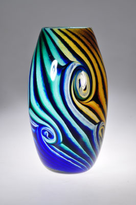 Freeform Glas, Glasvase, Studioglas, Thorp, blownglass, paperweight, briefbeschwerer