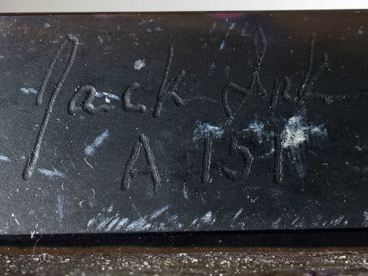 Jack Ink, Studioglas, Glasbild, Sandguss, Landschaft, Landscape