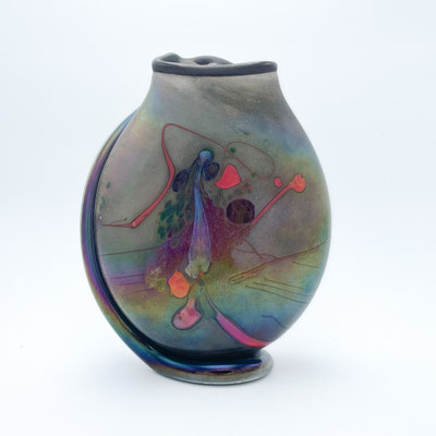 Robert Pierini, Vase, Flakon, Biot, verre soufflé, Studioglas, hotglass, blownglass, Kunsthandwerk, handmade