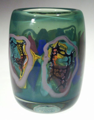 Hartmut Bechmann, Studioglas, Glaskunst, Thüringer Wald, Hotglass, Vase, Topfobjekte