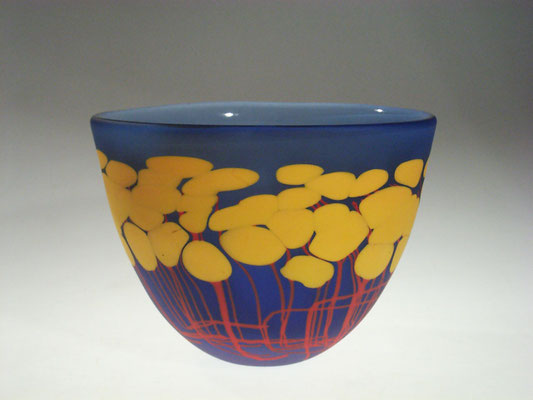 Jean-Luc Garcin, verre soufflé, studioglas, Glaskunst, Vase, Flakon, Schale, Kunsthandwerk