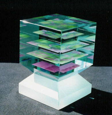 Willi Pistor, Glasschliff, Hadamar, Studioglas, Glaskunst, Oxyde, Plastik, Unikat