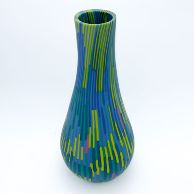 Helga Götz, rollup. fusing, Studioglas, Glaskunst,m Schale, Teller, Vase, Unikat