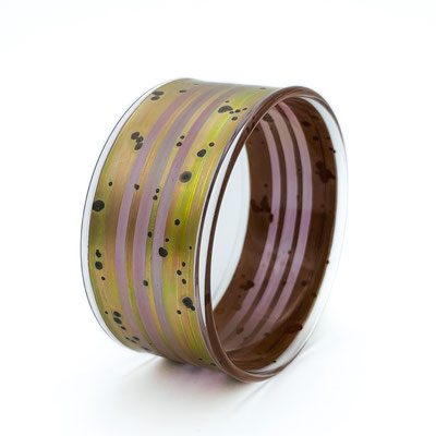 Isgard Moje-Wohlgemuth, Studioglas, Glaskunst, Glasschmuck, Gefäß, Vase, Oxyde, Gold