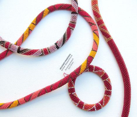 Franziska Neusser, Glasschmuck, Glasperlen, Ketten Halsketten Beads, Wien, handgemacht, Glaskunst