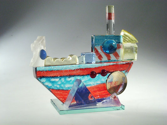 Jean-Paul van Lith, Glaskunst, Keramik, Studioglas, Gold, Collage, Figur, Biot, Provence