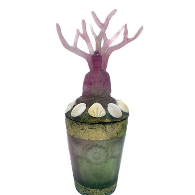 Richard Price, Buddha, pâte-de-verre, kilncast- studioglass, artglass, amsterdam, sculpture, hotglass, blownaway