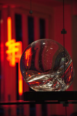 Jörg Hanowski, Studioglas, Paperweight, Lichtskulpturen, Flamework, Unikat, Neon